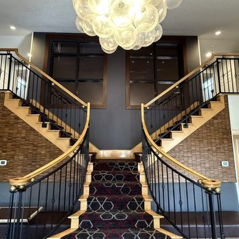 Four Points by Sheraton Charlotte - Pineville - Love this staircase in the lobby - Hotels Near Me - Pineville, North Carolina