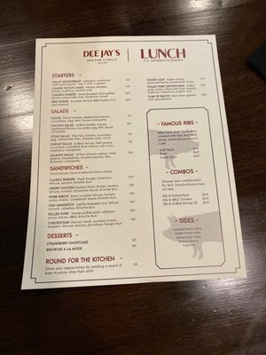 Menu photo 5 Dee Jay's BBQ Ribs & Grille - Collier Bridgeville, PA