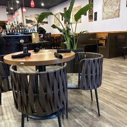 Newly expanded area. I love these chairs!