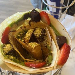 Matcha Chocolate Truffle Crepe Matcha Chocolate Truffle Crepe