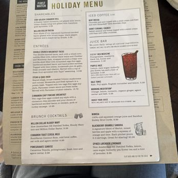 First Watch - Holiday Menu - Breakfast & Brunch Near Me - Kennesaw, Georgia First Watch - Holiday Menu - Breakfast & Brunch Near Me - Kennesaw, Georgia