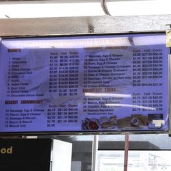 Snowflake Donuts - Menu