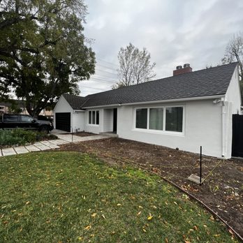 GH Remodeling - New Stucco front of House - General Contractors Near Me - North Hollywood, California