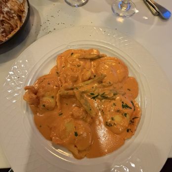 Villa D'Aqua - According to the waiter, this was homemade lobster ravioli with shrimp , it was terrible - Italian Near Me - Bellmore, New York Villa D'Aqua - According to the waiter, this was homemade lobster ravioli with shrimp , it was terrible - Italian Near Me - Bellmore, New York