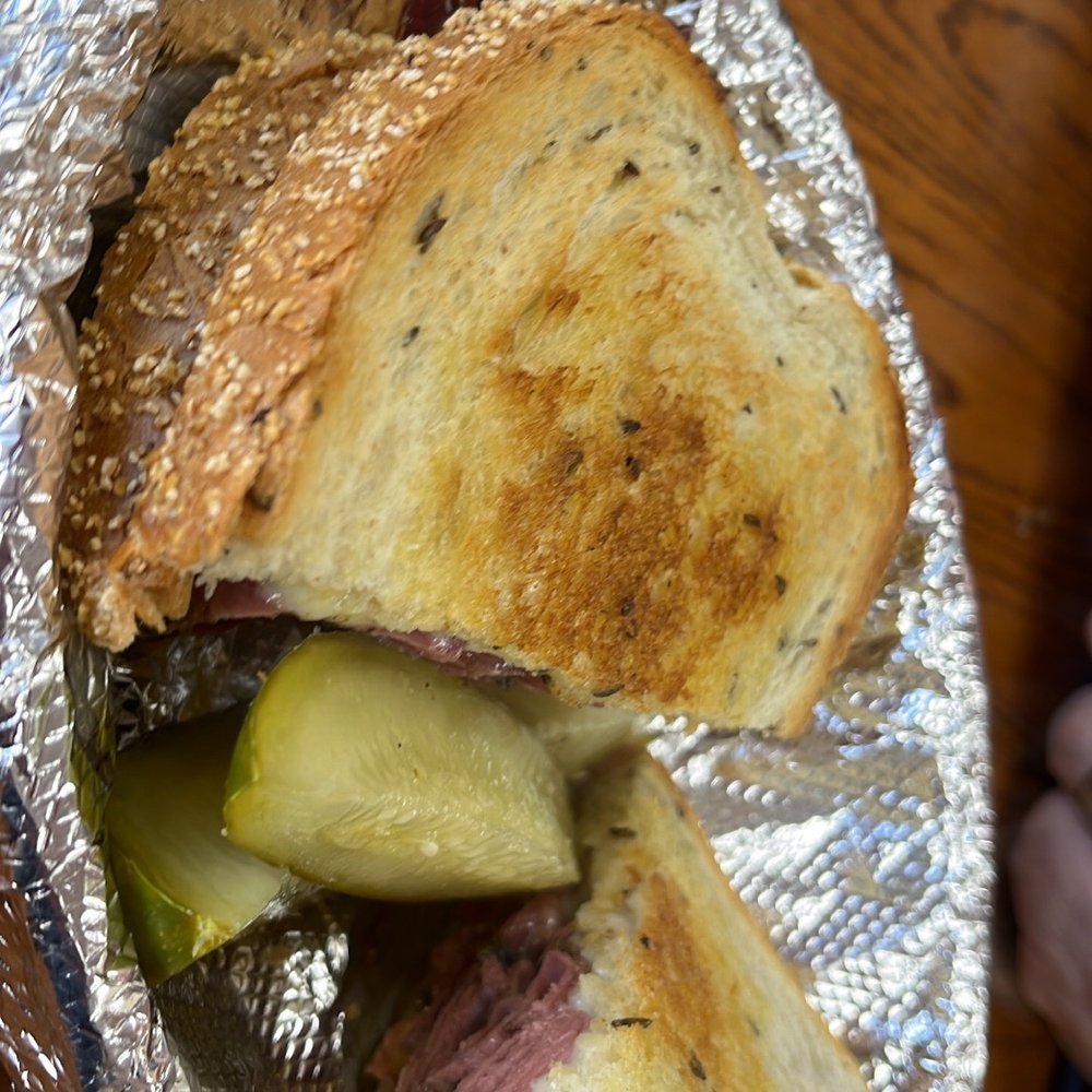 Berge's - Hot pastrami on rye with mustard and cheese - Delis Near Me - La Canada Flintridge, California Berge's - Hot pastrami on rye with mustard and cheese - Delis Near Me - La Canada Flintridge, California