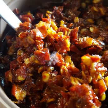 Simply Pho - I am looking at moldy chili. How is that even possible to get a mold in a chili? They are doing a good job with cleaning. Very gross. - Vietnamese Near Me - Lake Forest, California