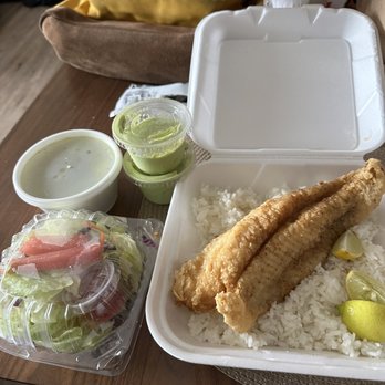 Aji Verde - Filete de Pescado Frito Lunch To Go - Peruvian Near Me - Paramount, California Aji Verde - Filete de Pescado Frito Lunch To Go - Peruvian Near Me - Paramount, California