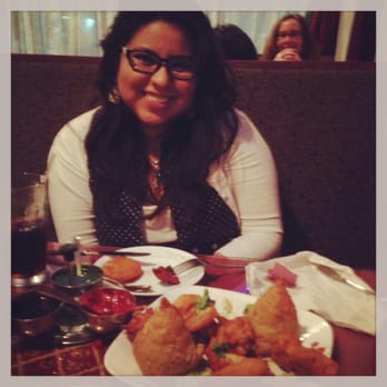 Royal Southern Kitchen - My girl friend with the appetizer platter ! We loved it . - Indian Near Me - Winter Park, Florida