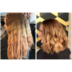 Jennie D’Andrea At Hue Beauty Bar - Hair before and after