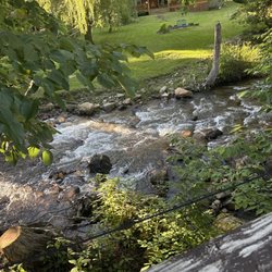 BearWaters Brewing Company - Creekside seating