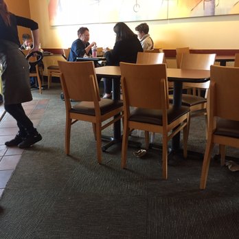 Panera Bread - This is how the floor looks immediately after it's 'swept'... really?  Come on people. - Sandwiches Near Me - West Chester, Pennsylvania