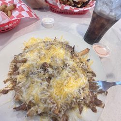 Casper's Diner - Chili cheese fries with boo sauce in the container