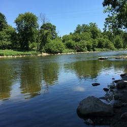 Komoka Provincial Park - There are spots on the trail that dip down to meet the river!