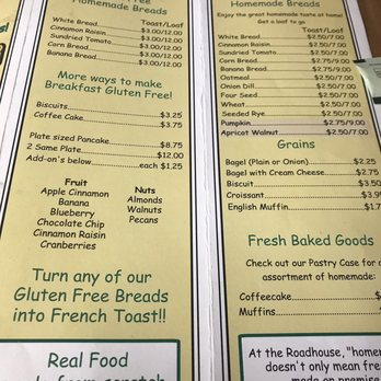Roadhouse Cafe - the menu and prices - Breakfast & Brunch Near Me - Belchertown, Massachusetts