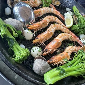 Telefèric Barcelona - Squid Ink Paella ($48) - Spanish Near Me - Los Gatos, California