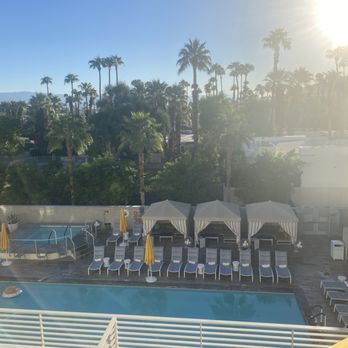 Hotel Paseo - pool in the a.m, premier king mtn view, balcony - Hotels Near Me - Palm Desert, California