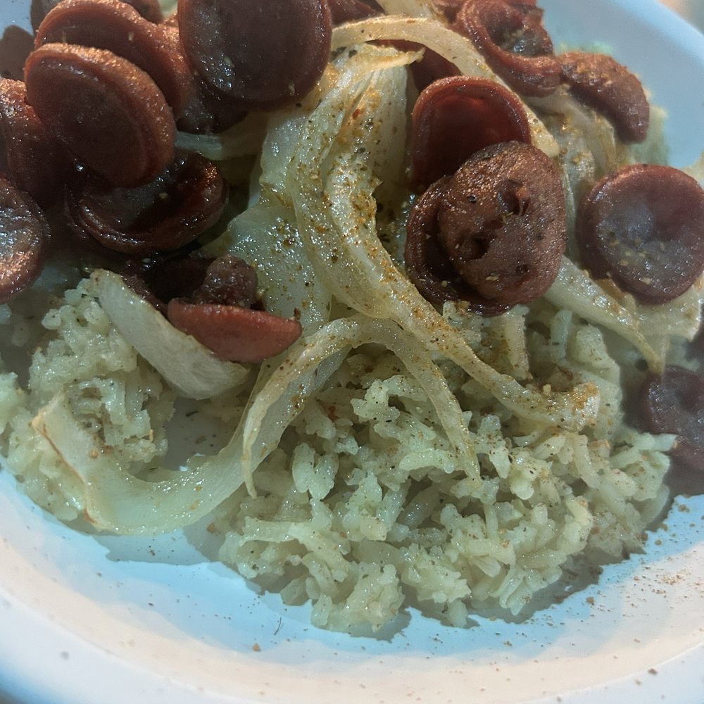 Sky Restaurant Bar & Grill - Beef sausage and rice SOO GOOD - Mexican Near Me - Mableton, Georgia Sky Restaurant Bar & Grill - Beef sausage and rice SOO GOOD - Mexican Near Me - Mableton, Georgia