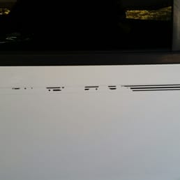 Car wash took the paint right off. Car wash took the paint right off.