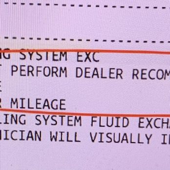 Chino Hills Ford - I did not recommend cooling system fluid exchange ($195.02) - Car Dealers Near Me - Chino, California Chino Hills Ford - I did not recommend cooling system fluid exchange ($195.02) - Car Dealers Near Me - Chino, California