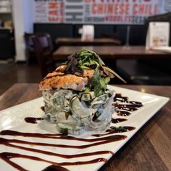 Krave Asian Fusion Restaurant - Salmon Avocado Salad
