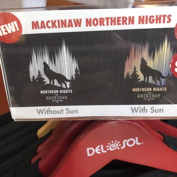 Del Sol - Our custom Mackinaw Wolf Northern Lights Shirt! - Men's Clothing Near Me - Mackinaw City, Michigan