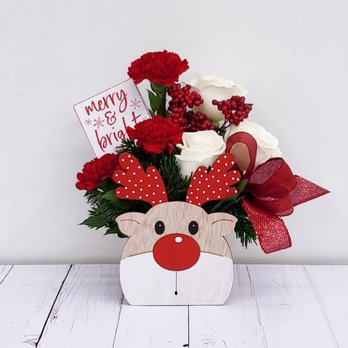 Flower Patch - Oh Deer, Christmas is Here! - Florists Near Me - Bountiful, Utah