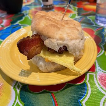 The Flying Biscuit Cafe - bacon, egg & cheese on a biscuit - Breakfast & Brunch Near Me - Raleigh, North Carolina The Flying Biscuit Cafe - bacon, egg & cheese on a biscuit - Breakfast & Brunch Near Me - Raleigh, North Carolina