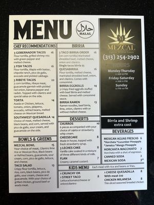 Menu photo 2 Mezcal Express Dearborn Dearborn, MI Menu photo 2 Mezcal Express Dearborn Dearborn, MI