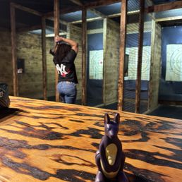 They have axe throwing, a game room, and bowling alley. They have axe throwing, a game room, and bowling alley.