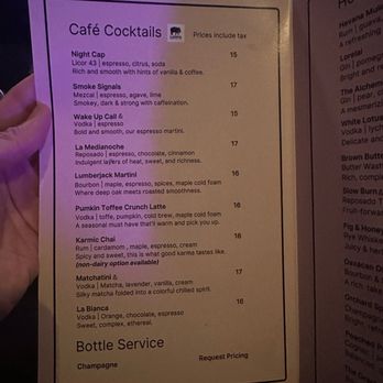 Neat & Noir - Menu - Cocktail Bars Near Me - Fresno, California