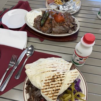 Almanjal Restaurant - Plates were big - Middle Eastern Near Me - Anaheim, California