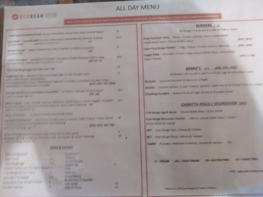 Menu photo 1 Red Bean Coffee Preston, VIC Menu photo 1 Red Bean Coffee Preston, VIC