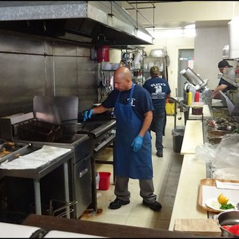 Plata's Mexican Food - When you look over the counter, you're able to get a great view of the kitchen, and watch the talented staff at work. - Mexican Near Me - Barstow, California