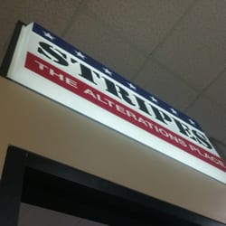 Stripes - Storefront signage; located inside PXTra.