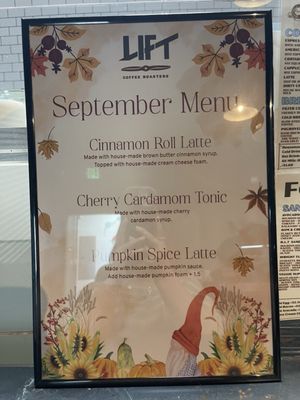 Menu photo 1 Lift Coffee Roasters Riverside, CA