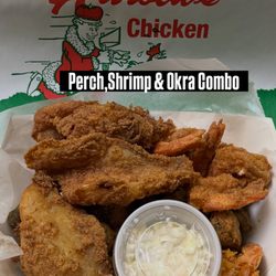 Harold’s Chicken - Catfish and Perch available.