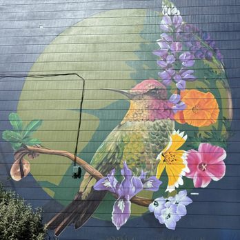 Mission Blue - Mural on the wall - Coffee & Tea Near Me - San Francisco, California Mission Blue - Mural on the wall - Coffee & Tea Near Me - San Francisco, California