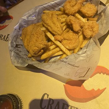 Crafty Crab - Fried Shrimp and Catfish Basket - Seafood Near Me - Pearland, Texas Crafty Crab - Fried Shrimp and Catfish Basket - Seafood Near Me - Pearland, Texas