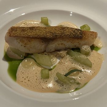 The Gannet - Wild gilt head bream, west coast crab, apple, celery, bisque. - Scottish Near Me - Glasgow, GLG