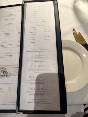 Menu photo 1 Rosie O'Grady's New York, NY Menu photo 1 Rosie O'Grady's New York, NY