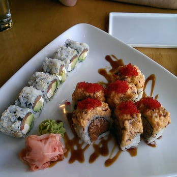 Fin Sushi Bar - Philly roll and Spicy Tako roll, super yummy! - Sushi Bars Near Me - Chicago, Illinois