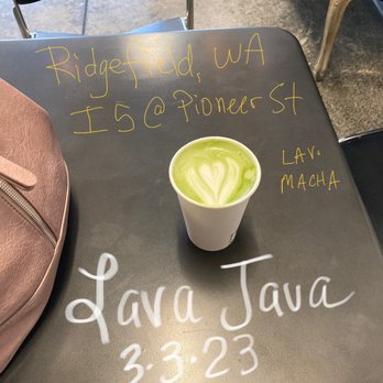 Lava Java - Lavender Matcha Latte - Coffee & Tea Near Me - Ridgefield, Washington
