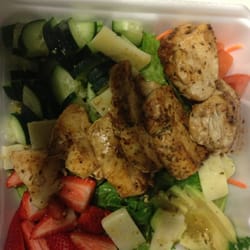 Ridiculous Gourmet - Grilled Chicken Salad with the works! Holy cow took two sittings for this one!