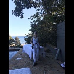 Bodywork by Ellen - Me at a housecall this summer:)