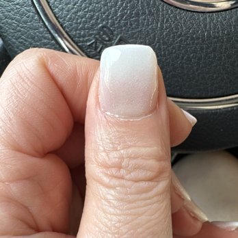 Ivey Nails and Spa - That nail is supposed to be straight across.  #badfiling - Nail Salons Near Me - Washington, DC, District of Columbia