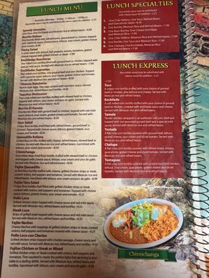 Menu photo 1 El Paraiso Restaurant Bean Station, TN