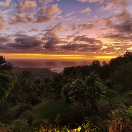 Sunset from the back patio -