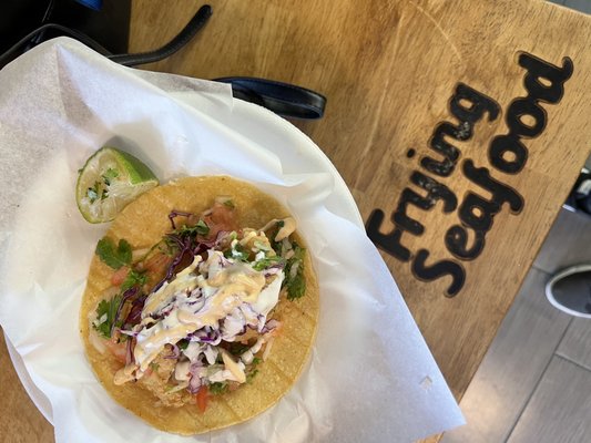 Frying Seafood by null