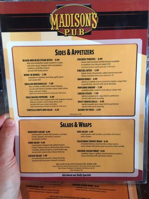 Menu photo 5 Madison's Mount Clemens, MI