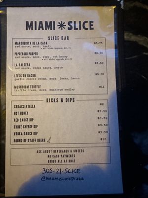 Menu photo 4 Miami Slice Miami, FL